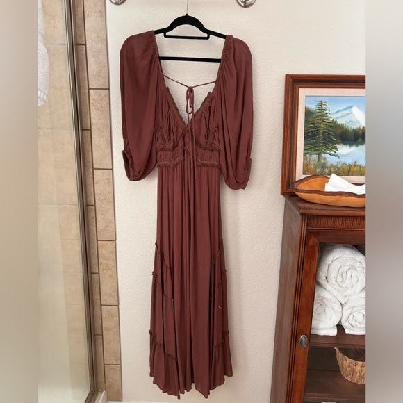 Free People You're A Jewel Maxi Dress Free-est
XS Brown - Picture 5 of 10